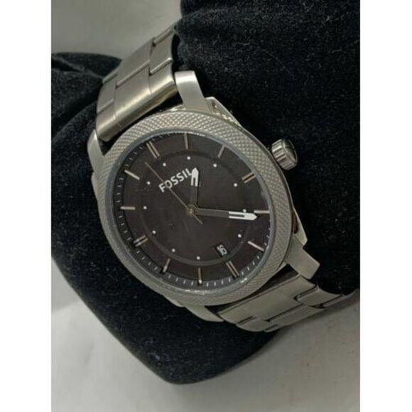 Fossil FS4774 Men's Watch Ion Plated Stainless Steel Black 42mm Case Analog D829 - Picture 2 of 9